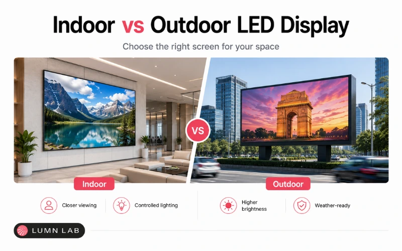 Indoor vs Outdoor LED Display: How to Choose the Right Screen