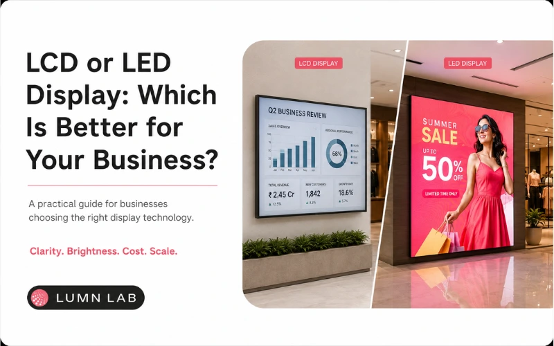 LCD or LED Display: Which Is Better for Your Business?