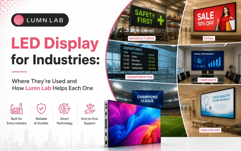 LED Display for Industries: Where They’re Used and How Lumn Lab Helps