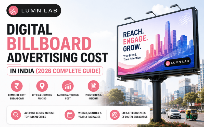Digital Billboard Advertising Cost in India (2026 Complete Guide)