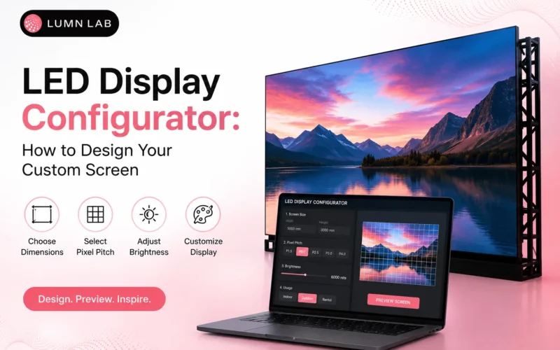 LED Display Configurator: How to Design Your Custom Screen