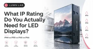 IP Rating for LED Displays: What Do You Actually Need?