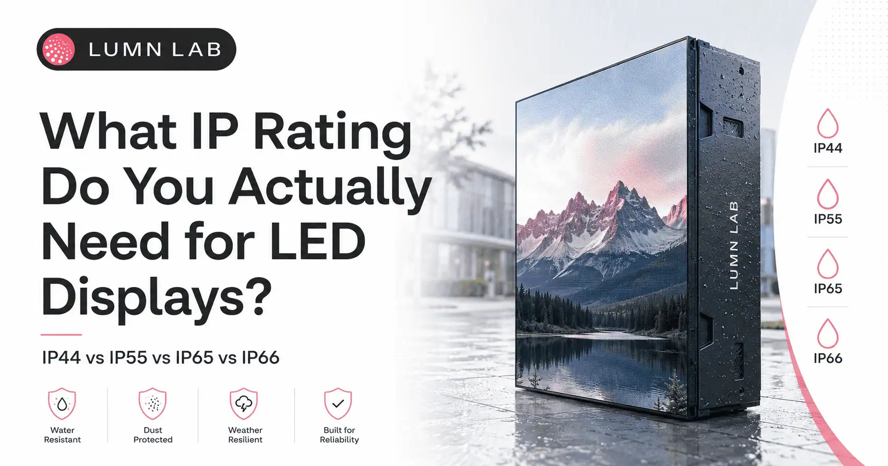 IP Rating for LED Displays: What Do You Actually Need?