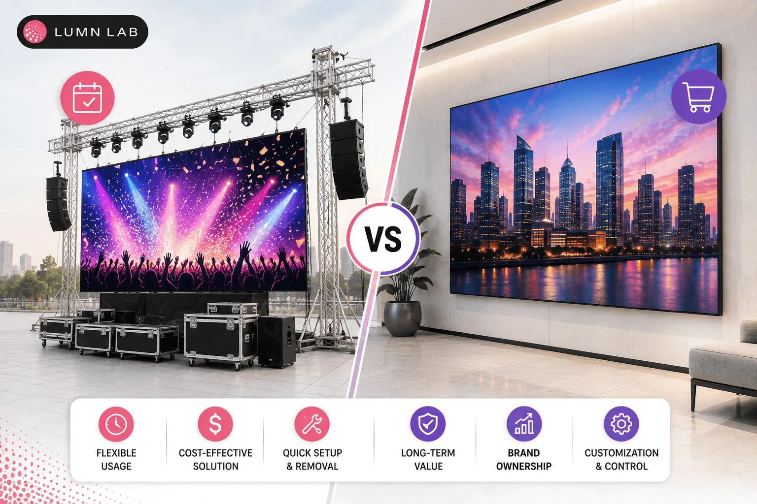 Rental LED Display Guide for Events: Renting vs Buying