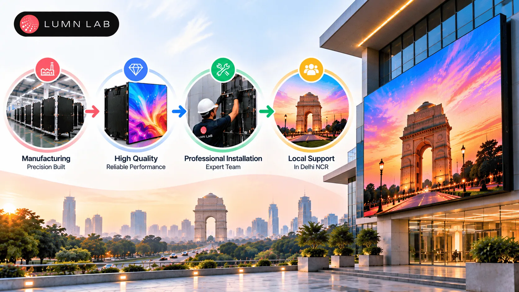LED Video Wall Manufacturers in Delhi NCR